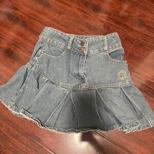 YesStyle Blue Denim Mini Skirt